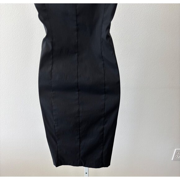 Xscape Dress 6 Ruffles BodyCon Little Black Dress Coquette Romantic Femme Fatale - Picture 10 of 16